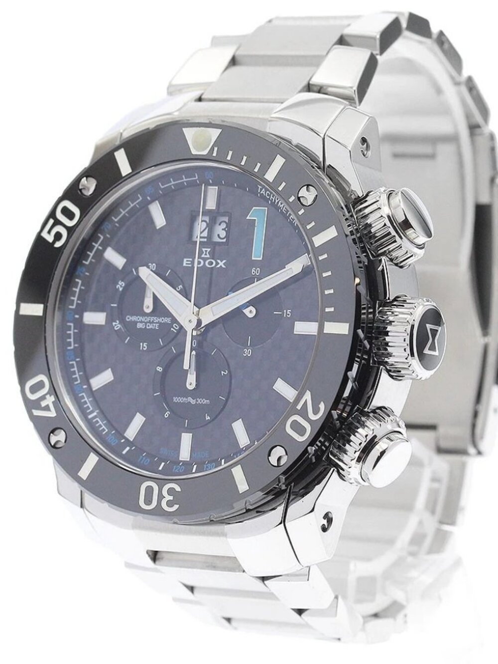 EDOX Chrono Offshore 1 10020 Chronograph Big Date Quartz Men's Watch_900469